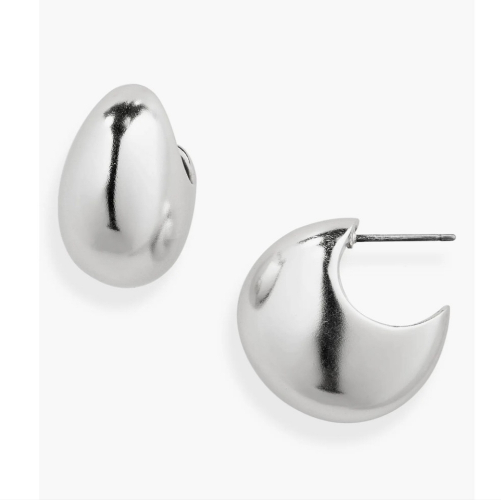 Madewell Sculptural Chunky Hoop Earrings